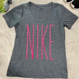 Nike Dri fit Gray T shirt